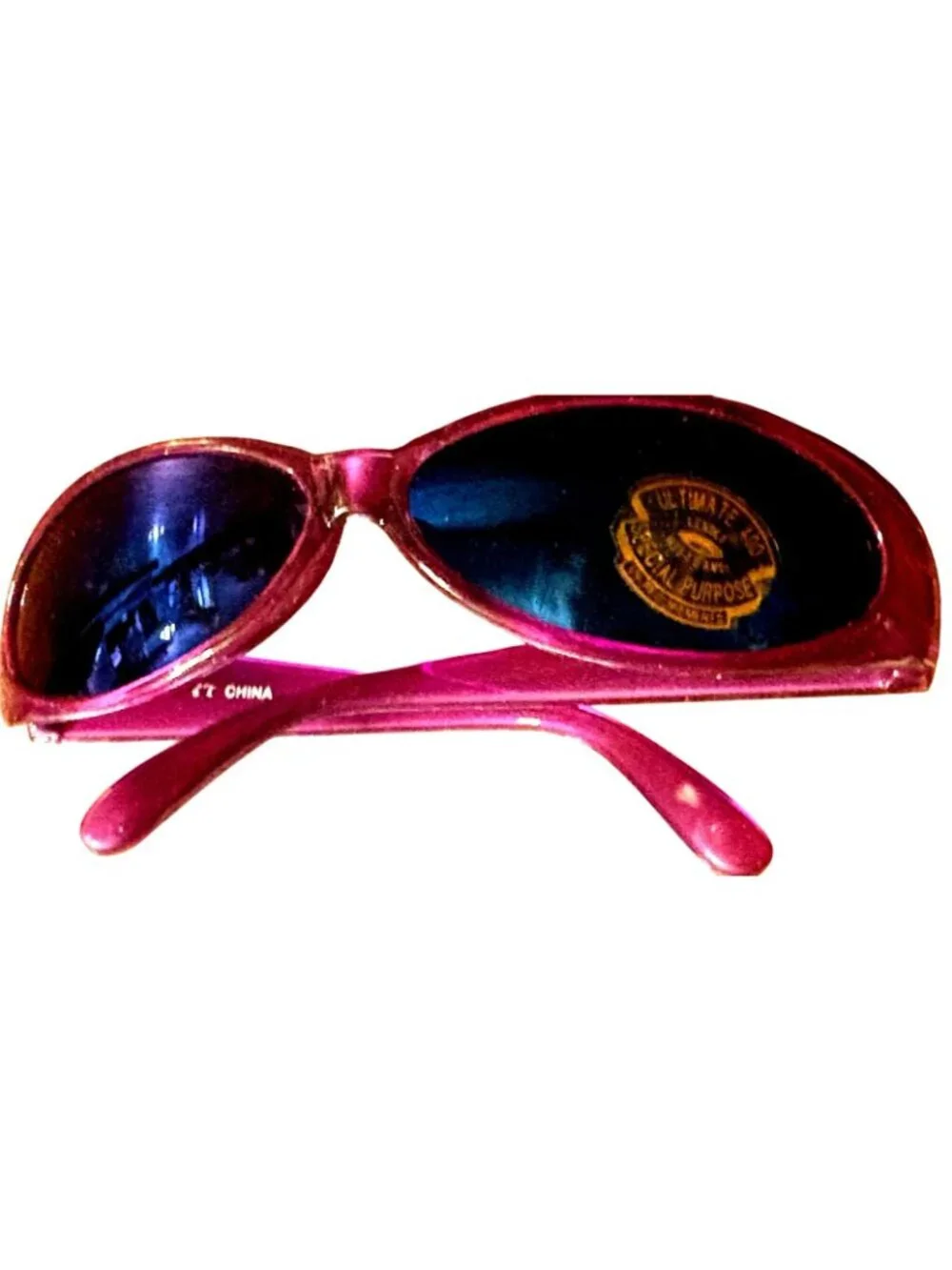 Oval Purple Sunglasses With Ultimate 400 UV Protection Lenses New Summer Y2K